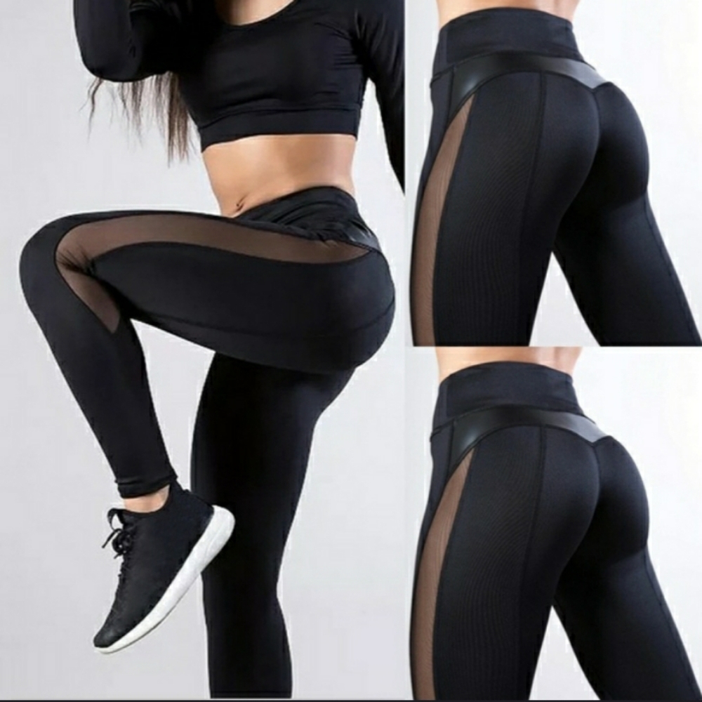 New Women's High Waist Yoga Pants - Picture 2 of 4
